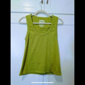 Brandy Melville Green Sleeveless Tank Top